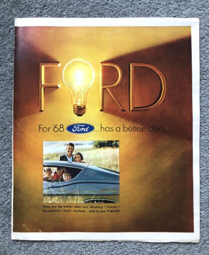1968 Ford Range Brochure Mustang, Falcon, Thunderbird, Galaxie, Fairlane