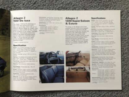 1976 Austin Morris Range Mini, Maxi, Allegro, Princess Brochure - Image 7