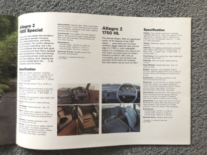 1976 Austin Morris Range Mini, Maxi, Allegro, Princess Brochure - Image 11