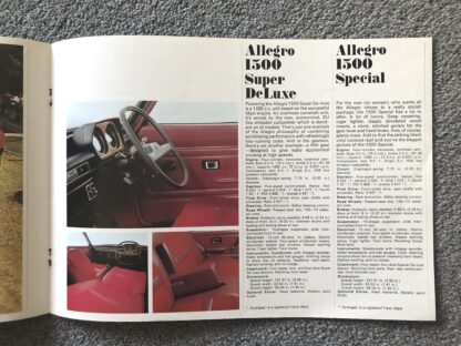 1973 Austin Morris Range Mini, Maxi, Allegro, 1800, 2200 Brochure - Image 9