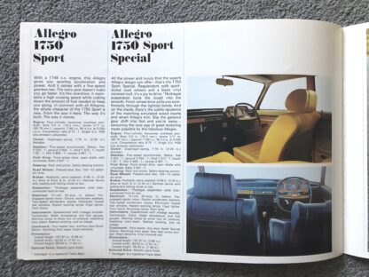 1973 Austin Morris Range Mini, Maxi, Allegro, 1800, 2200 Brochure - Image 10