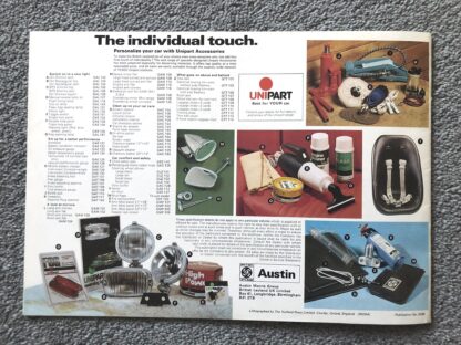 1973 Austin Morris Range Mini, Maxi, Allegro, 1800, 2200 Brochure - Image 16