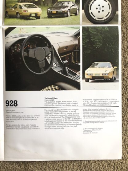 1980 Porsche Range Brochure, 924, 911, 928 - Image 8