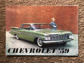 1959 Chevrolet Range Impala Bel Air Biscayne Kingswood Brochure