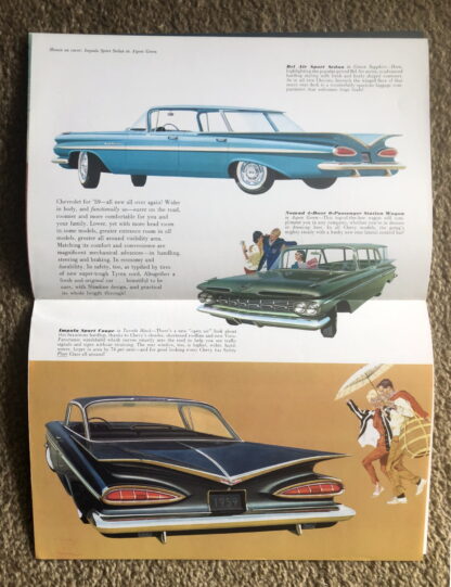 1959 Chevrolet Range Impala Bel Air Biscayne Kingswood Brochure - Image 2