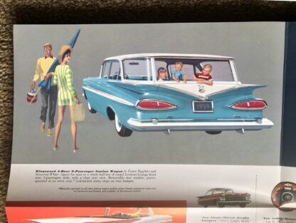 1959 Chevrolet Range Impala Bel Air Biscayne Kingswood Brochure - Image 8