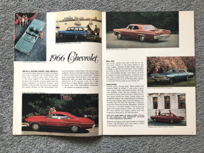 1966 Chevrolet Range Brochure Impala, Caprice, Bel Air, Biscayne, Corvette - Image 3