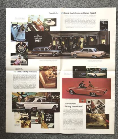 1962 Ford Range Brochure Falcon, Fairline, Thunderbird, Galaxie, Wagons - Image 4
