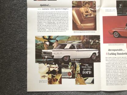 1962 Ford Range Brochure Falcon, Fairline, Thunderbird, Galaxie, Wagons - Image 6