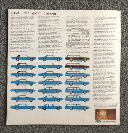 1968 Ford Range Brochure Falcon, Thunderbird, Galaxie, Fairlane - Image 13