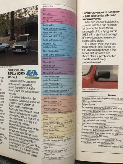 1983 Austin Morris Rover Triumph Range - Image 2
