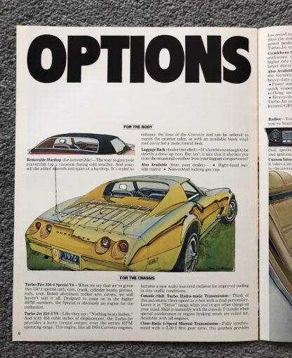 1974 Chevrolet Corvette Brochure - Image 5