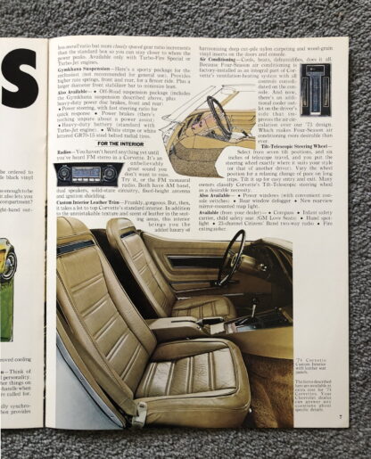 1974 Chevrolet Corvette Brochure - Image 6