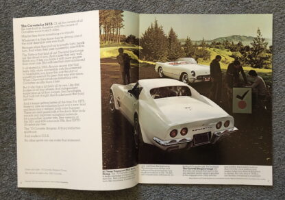 1973 Chevrolet Corvette Brochure - Image 2