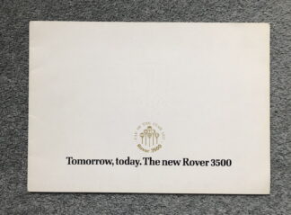1977 Rover SD1 3500 Brochure