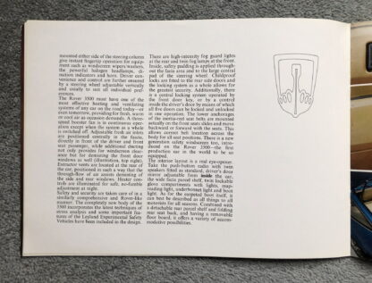 1977 Rover SD1 3500 Brochure - Image 9
