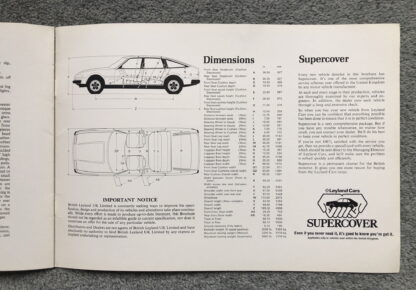 1977 Rover SD1 3500 Brochure - Image 14
