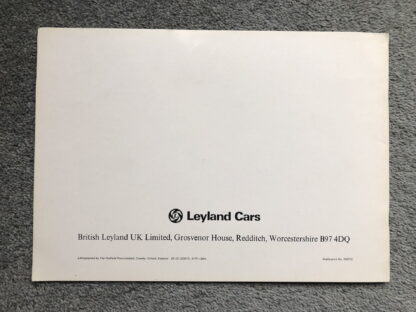 1977 Rover SD1 3500 Brochure - Image 15