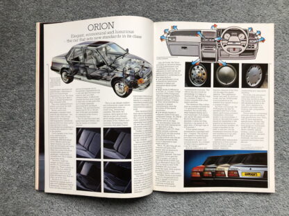 1985 Ford Range Brochure  Escort, Fiesta, Orion, Sierra, Capri, Granada - Image 9