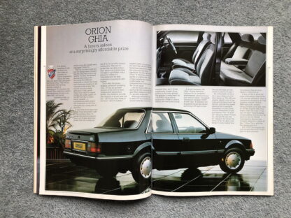 1985 Ford Range Brochure  Escort, Fiesta, Orion, Sierra, Capri, Granada - Image 10