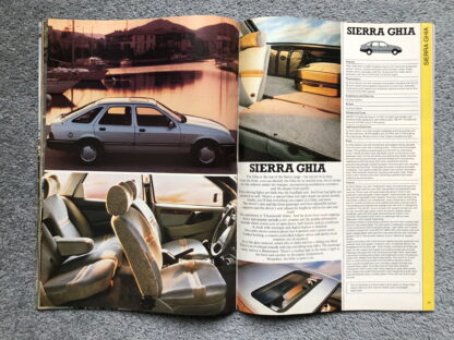 1982 Ford Range Brochure  Escort, Fiesta, Sierra, Capri, Granada - Image 10