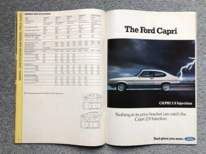 1982 Ford Range Brochure  Escort, Fiesta, Sierra, Capri, Granada - Image 12