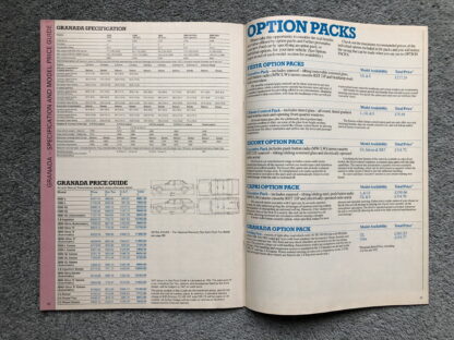 1982 Ford Range Brochure  Escort, Fiesta, Sierra, Capri, Granada - Image 20