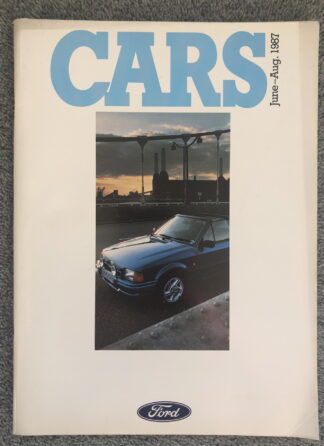 1987 Ford Range Brochure  Escort, Fiesta, Orion, Sierra, Granada, Scorpio