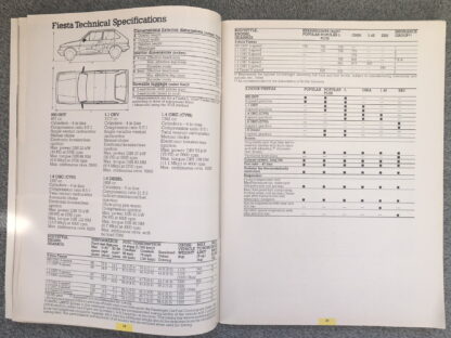 1987 Ford Range Brochure  Escort, Fiesta, Orion, Sierra, Granada, Scorpio - Image 5