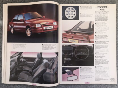 1987 Ford Range Brochure  Escort, Fiesta, Orion, Sierra, Granada, Scorpio - Image 7