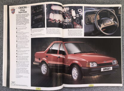 1987 Ford Range Brochure  Escort, Fiesta, Orion, Sierra, Granada, Scorpio - Image 9
