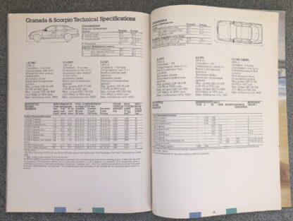 1987 Ford Range Brochure  Escort, Fiesta, Orion, Sierra, Granada, Scorpio - Image 17