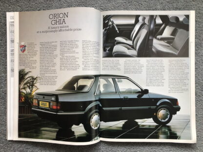 1985 Ford Range Brochure  Escort, Fiesta, Orion, Sierra, Capri, Granada - Image 13