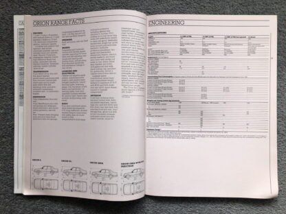 1985 Ford Range Brochure  Escort, Fiesta, Orion, Sierra, Capri, Granada - Image 14