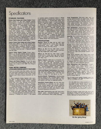 1969 Ford Falcon Brochure - Image 7