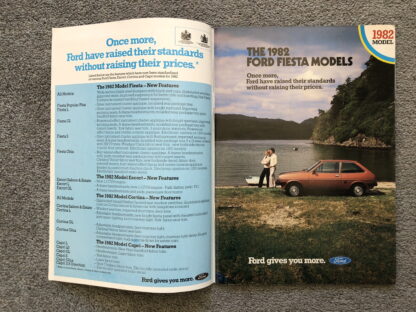 1982 Ford Range Brochure  Escort, Fiesta, Cortina, Capri, Granada - Image 2