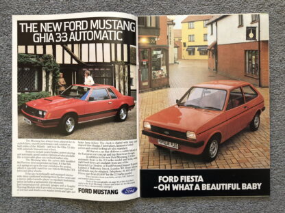 1981 Ford Range Brochure  Escort, Fiesta, Cortina, Capri, Granada - Image 2