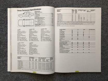1987 Ford Range Brochure  Escort, Fiesta, Orion, Sierra, Granada, Scorpio - Image 11