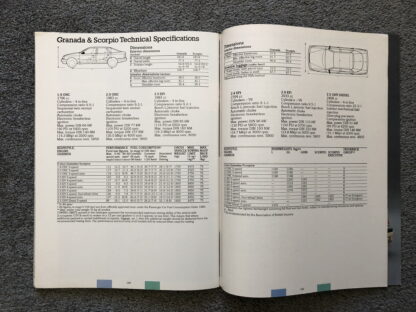 1987 Ford Range Brochure  Escort, Fiesta, Orion, Sierra, Granada, Scorpio - Image 19