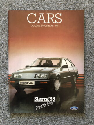 1985 Ford Range Brochure  Escort, Fiesta, Orion, Sierra, Capri, Granada