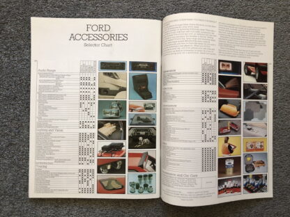 1985 Ford Range Brochure  Escort, Fiesta, Orion, Sierra, Capri, Granada - Image 20