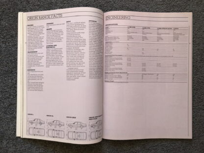 1984 Ford Range Brochure  Escort, Fiesta, Orion, Sierra, Capri, Granada - Image 12