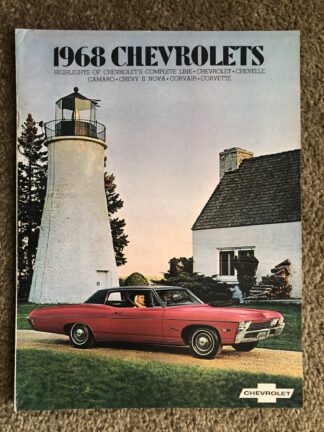 1968 Chevrolet Range Brochure Corvette Chevelle Camaro Corvair Bel Air