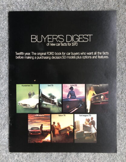1970 Ford Range Buyers Guide Brochure Mustang, Falcon, Torino, Galaxie