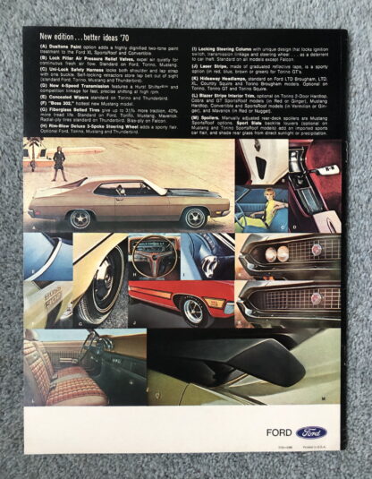 1970 Ford Range Buyers Guide Brochure Mustang, Falcon, Torino, Galaxie - Image 9