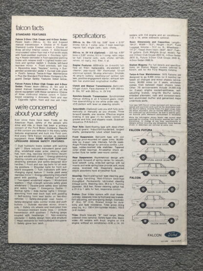 1970 Ford Falcon Brochure - Image 6
