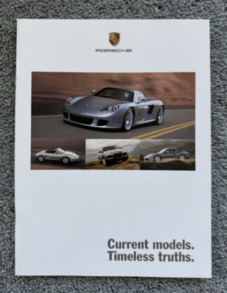 2004 Porsche Range Brochure, 911, Carrera GT, Cayenne, Boxster