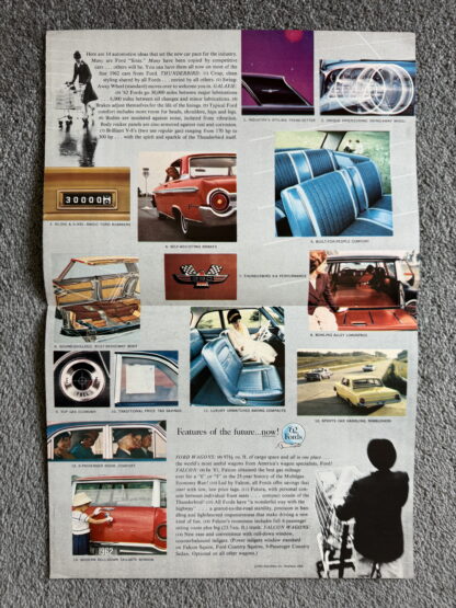 1962 Ford Range Brochure Falcon, Thunderbird, Galaxie, Wagons - Image 3