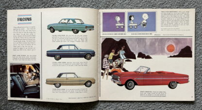1963 Ford Range Brochure Falcon, Fairlane, Thunderbird, Galaxie, Wagons - Image 2
