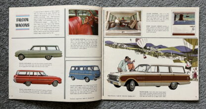 1963 Ford Range Brochure Falcon, Fairlane, Thunderbird, Galaxie, Wagons - Image 3